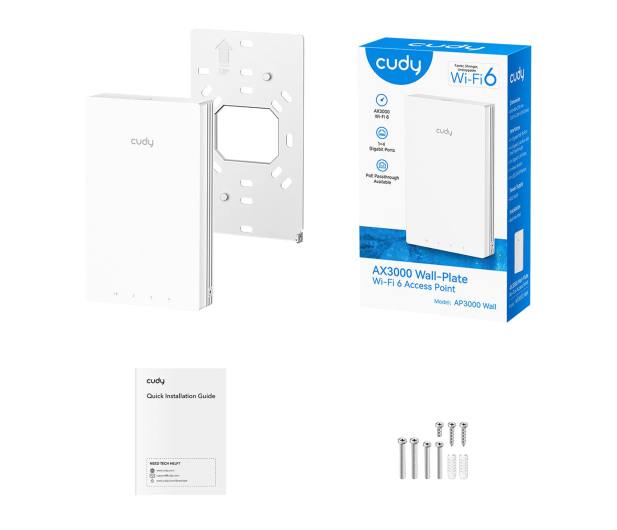 Cudy AP3000 WALL (3000Mb/s a/b/g/n/ac/ax) - 1504484 - zdjęcie 5